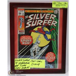 SILVER SURFER #14 1960'S COMIC BOOK DISPLAY W/