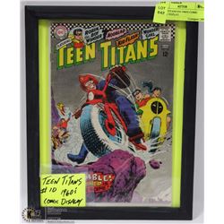 TEEN TITANS #10 1960'S COMIC BOOK DISPLAY