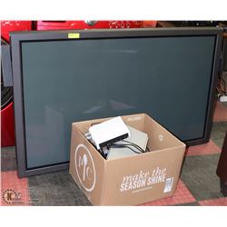 ESTATE LARGE 61" TV WITH BOX WITH DVD'S WII