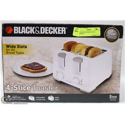 BLACK  AND DECKER 4 SLICE TOASTER