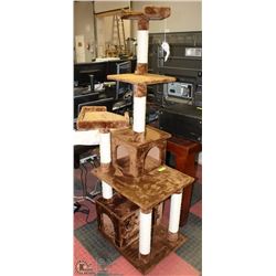 GO PET CLUB 5 TIER CAT PLAYGROUND 6FT TALL