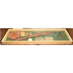 BASEBALL THEME FRAMED WALL HANGING