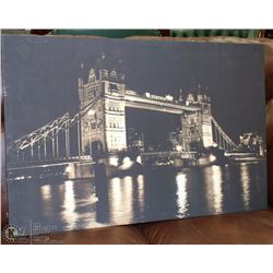 LONDON AT NIGHT CANVAS ART PICTURE 24" X 36"