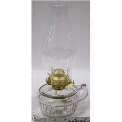 ESTATE CLEAR GLASS OIL LAMP