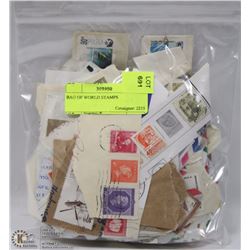 BAG OF WORLD STAMPS