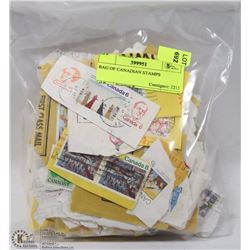 BAG OF CANADIAN STAMPS