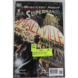 SUPERMAN BLACKEST NIGHT COMPLETE SET OF 3 COMIC