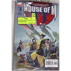 HOUSE OF M X-MEN  COMPLETE SET OF 8 COMIC BOOKS