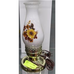 ESTATE MILK GLASS ELECTRIC LAMP