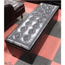 BAXTON STUDIO STORAGE OTTOMAN  17"BY 17"BY 44"H