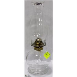 ESTATE CLEAR GLASS OIL LAMP