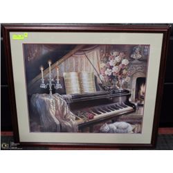 FRAMED PIANO PRINT J. GIBSONS
