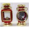 Image 1 : PAIR OF RAILROAD STYLE OIL LAMPS