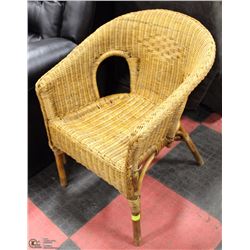 VINTAGE WICKER CHAIR
