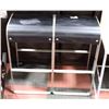 Image 1 : 2 BLACK OAK  BAR STOOLS 30"H