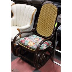 VINTAGE ROCKING CHAIR WITH CUSHION