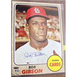 MLB ST. LOUIS CARDINALS BOB GIBSON SIGNED 11"X14"