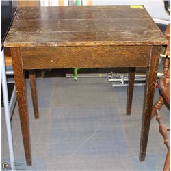 ANTIQUE TIGERWOOD NIGHT TABLE