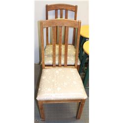 A PAIR OF PALLISER WOODEN CHAIRS