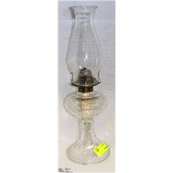 ESTATE CLEAR GLASS OIL LAMP