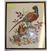 Image 1 : HAND EMBROIDERED PHEASANT PICTURE