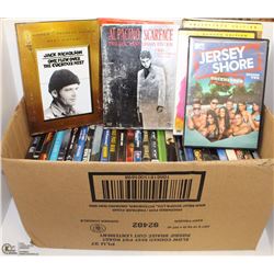 A BOX OF 40 DVDS