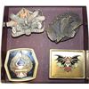 Image 1 : 2 HARLEY DAVIDSON BUCKLES, 1 FREEDOM MACHINE
