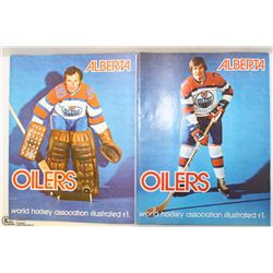 COLLECTIBLE 1972 ALBERTA OILERS MAGAZINE