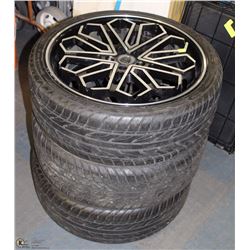 LOT OF 3 BORGINI 225/35ZR20 TIRES
