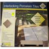 Image 1 : 10 CASES OF INTERLOCKING PORCELAIN TILES - SAND