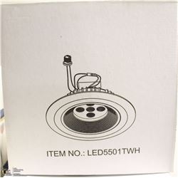 LOT OF 12 NEW 6" WHITE LED RECESSED RETROFIT