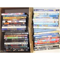 BOX OF ASSORTED DVDS