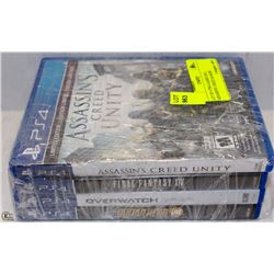 LOT OF 4 PS4 GAMES INCL ASSASSINS CREED & MORE
