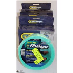 LOT OF 5 ROLLS OF NEW FIBATAPE DRYWALL JOINT TAPE