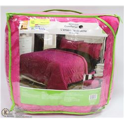 MAINSTAYS DBL/QUEEN  PINK COMFORTER ONLY