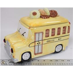 NOISE MAKING SCHOOL BUS COOKIE JAR