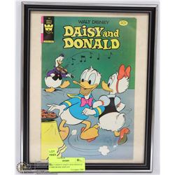 WALT DISNEY DAISY AND DONALD COMICBOOK DISPLAY