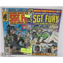 2 SGT. FURY COMICBOOKS INCL 25CENT AND 40 CENT