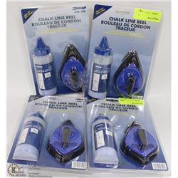 LOT OF 4 DOCAP CHALKLINE REELS