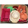 Image 1 : BOX OF 31 NEW BASKETS WOVEN , WIRE ETC