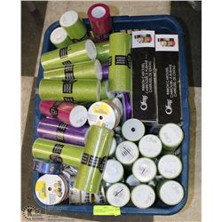 LARGE BASKET FULL OF NEW RIBBON AND NEW