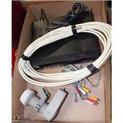 FLAT OF DIGITAL  RECIEVER WITH CORDS