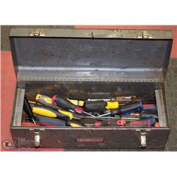 CRAFTSMAN TOOLBOX FULL OF SCREWDRIVERS