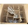 Image 1 : BOX WITH ASSORTED CRYSTAL STEMWARE