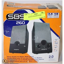SBS 260 2.0 SPEAKER SYSTEM