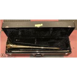 VINTAGE ELKHART IND. TRUMBONE IN ORIGINAL CASE