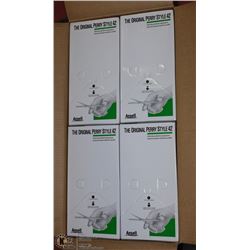 CASE OF 4 BOXES OF 50 PAIRS OF LATEX GLOVES