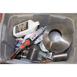 GREY TOTE WITH CONTENTS