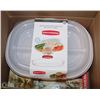 Image 1 : NEW RUBBERMAID PARTY PLATTER & CHEESE SERVING SET