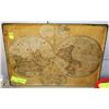 Image 1 : WORLD MAP TIN SIGN